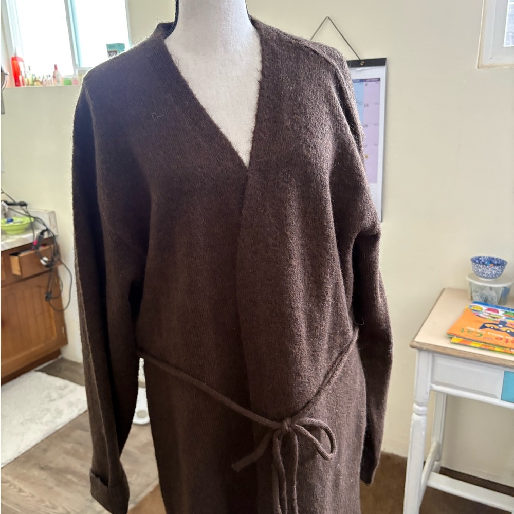 Brown Women's Cardigan Sweater